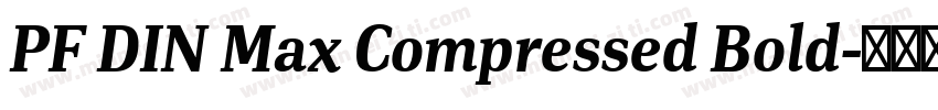 PF DIN Max Compressed Bold字体转换